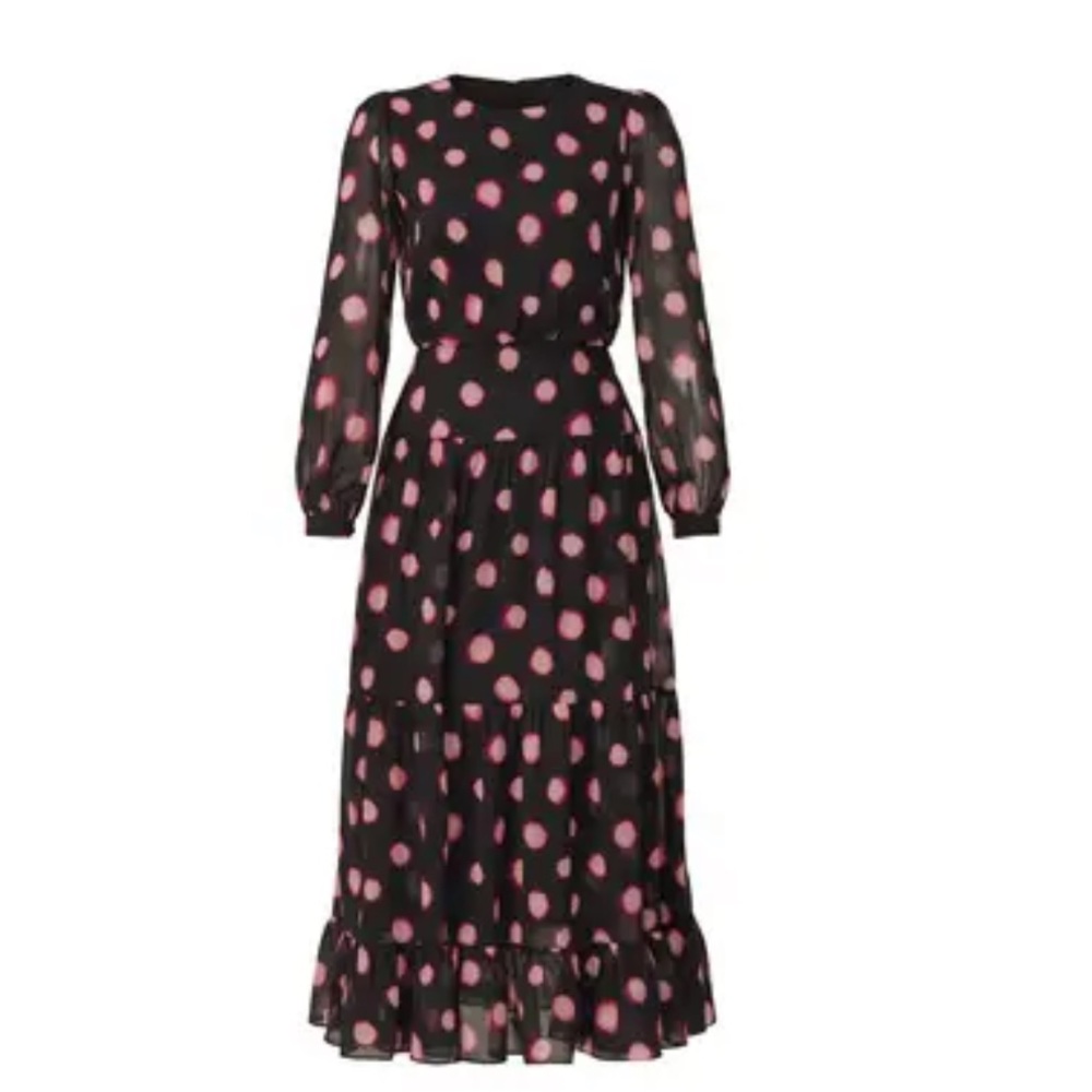 🔥 Saloni Isabel Polka Dot dress SLEEVELESS